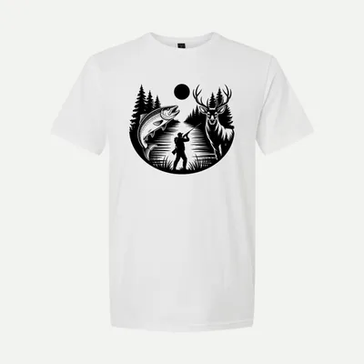Deer hunting Fishing hunting 3 shirt in White