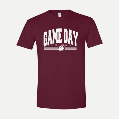 Retro Football Game Day 2 shirt in Maroon