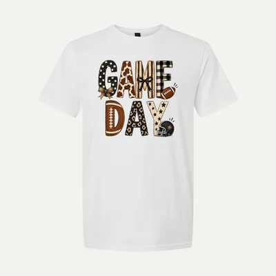 Game Day Preppy Football shirt in White