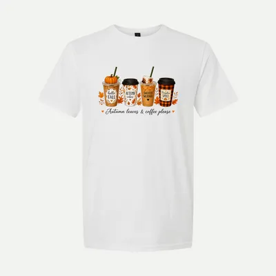 Autumn Coffee Lover shirt in White
