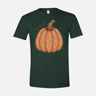 Preppy Boho Fall Pumpkin Clipart 13 shirt in Forest