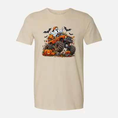 Halloween Monster Truck Cute shirt in Natural