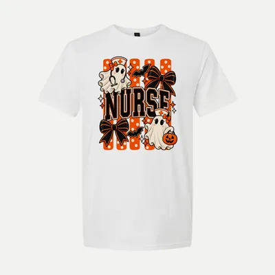 Halloween Nurse Ghost shirt in White