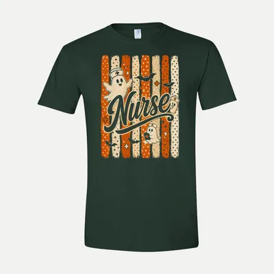 Halloween Nurse Ghost Shirt in Forest