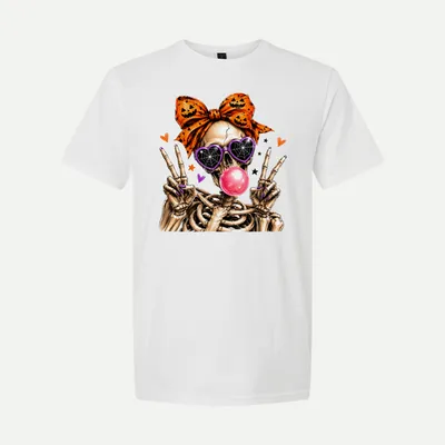 Cute Skeleton Halloween shirt in White