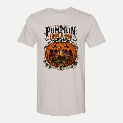 Vintage Halloween Pumpkin Hollow shirt in Ice Grey