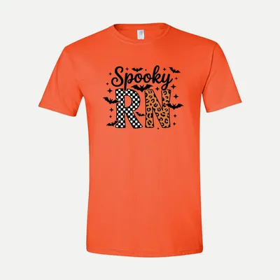 Retro Halloween Nurse T Shirt in Orange