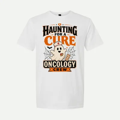 Haunting for a cure Halloween shirt in White