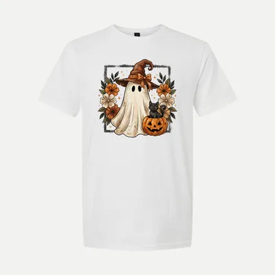 Vintage Halloween Ghost Witch shirt in White