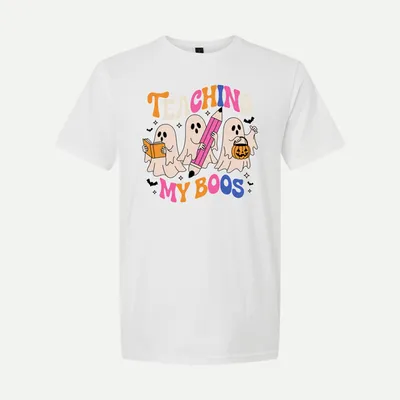 Teaching My Boos Halloween Teacher shirt in White