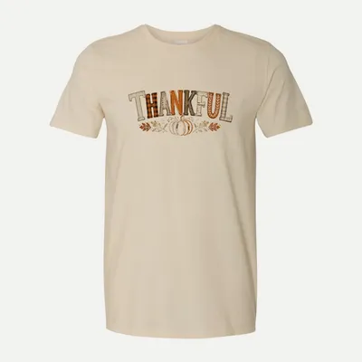Thankful Pumpkin Fall Pumpkin shirt in Natural