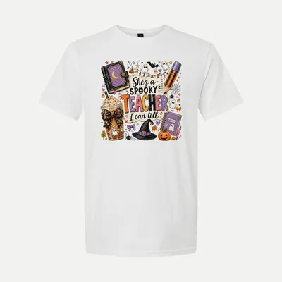 Cute Halloween Teacher Spooky shirt in White