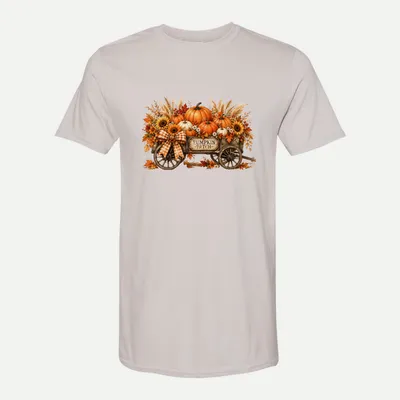 Retro Fall Design shirt in Ice Grey