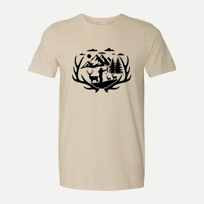 Deer hunting Fishing hunting 8 shirt in Natural