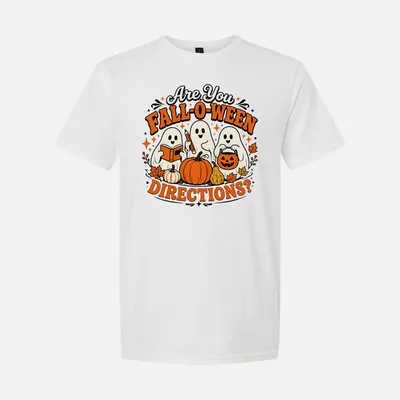 Fall O Ween Directions Halloween 1 shirt in White