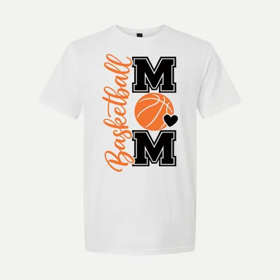 Basketball Mom shirt in White