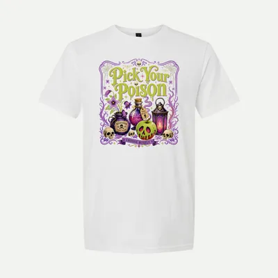 Pick Your Poison Halloween shirt in White
