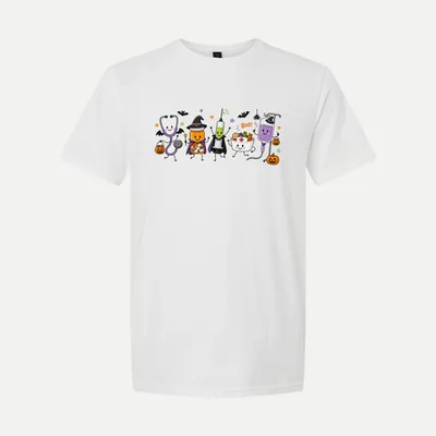 Funny Nurse Doodle Halloween Nurse 1 shirt in White