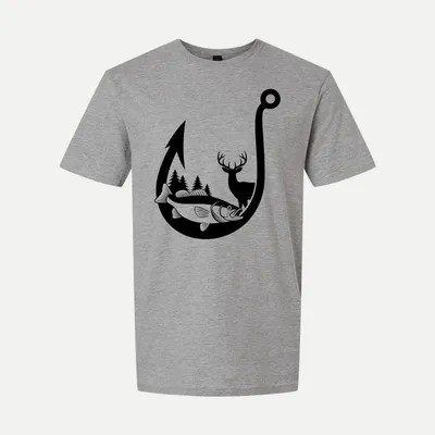 Deer hunting Fishing hunting 7 shirt in Sport Grey