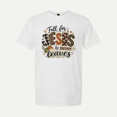 Fall For Jesus Christian Fall 2 shirt in White