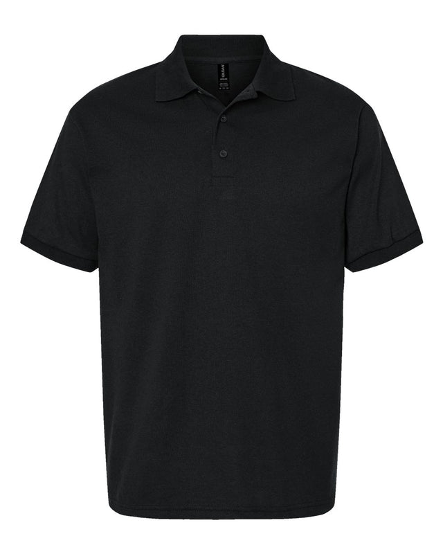 Gildan DryBlend Jersey Polo Shirt in Black