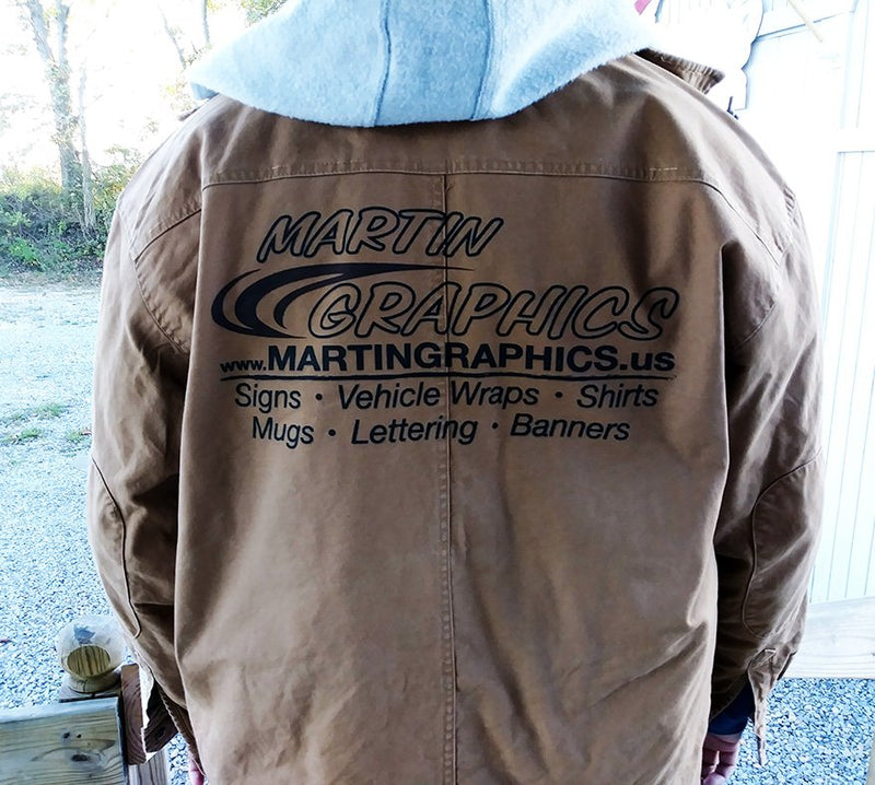 Custom printed Martin Graphics jacket