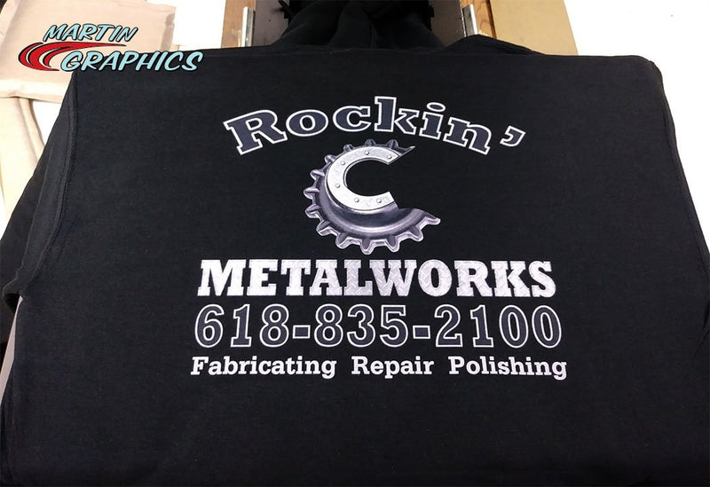 Sweatshirt rockin c — custom apparel