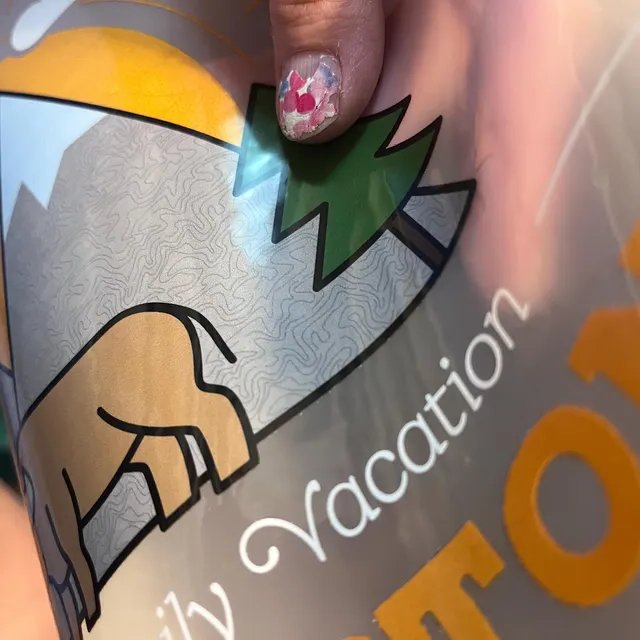 UV DTF transfer detail, ready to apply
