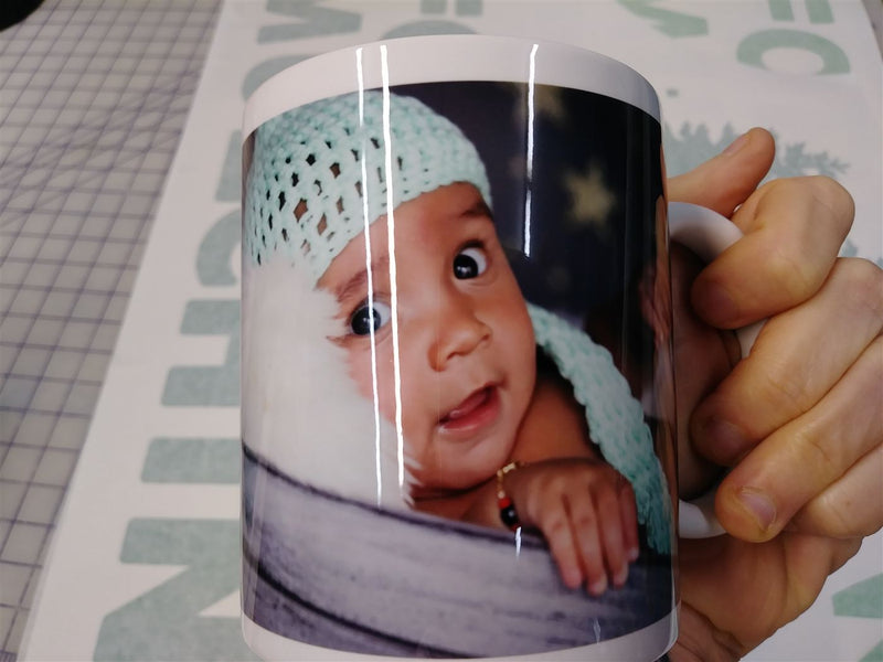 Full color photo mug printed by Martin Graphics