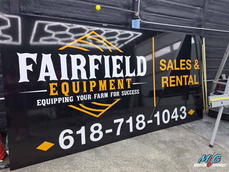 Fairfield Equipment sales and rental sign