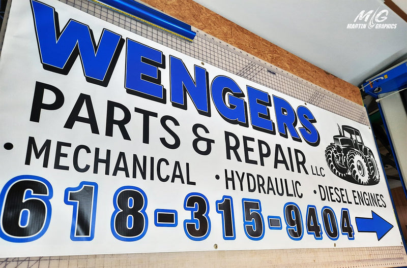 Banner wengers — custom signage