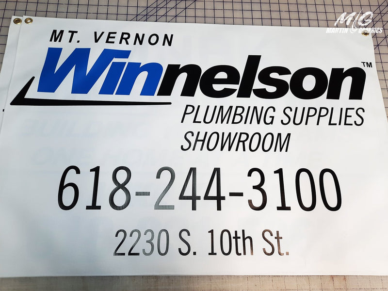 Banner winnelson — custom signage