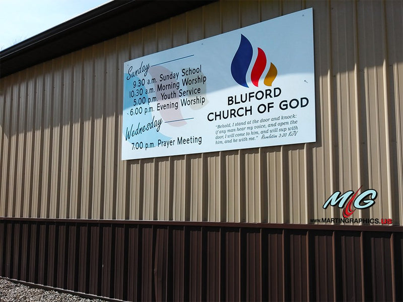 Bluford churchofgod2 — custom signage