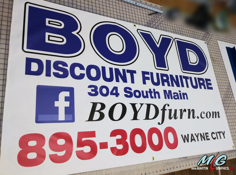 Boyd banner — custom signage