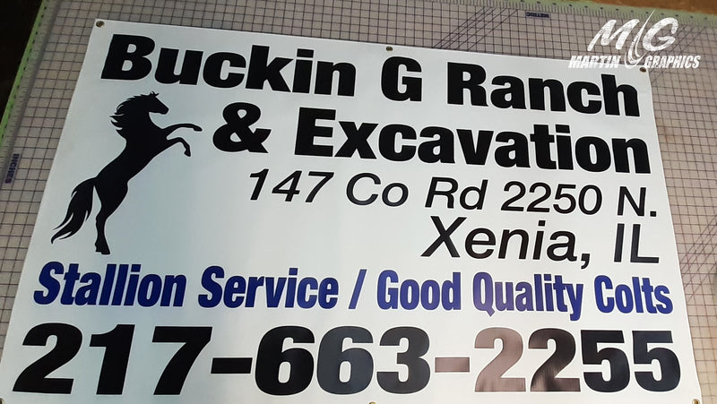 Buckin g ranch — custom signage