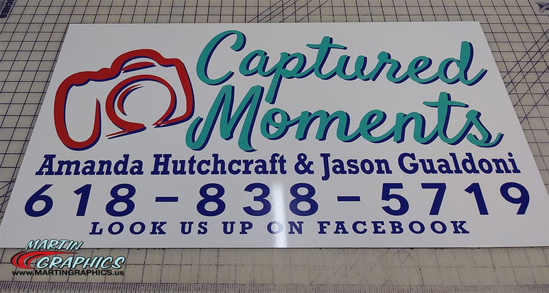 Captured moments — custom signage