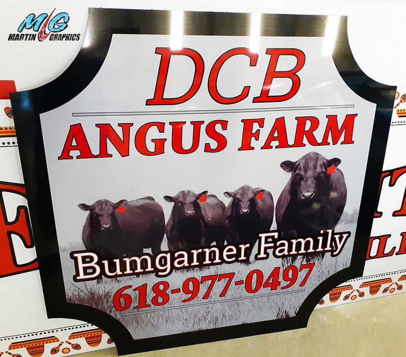 Dcb angus farm — custom signage