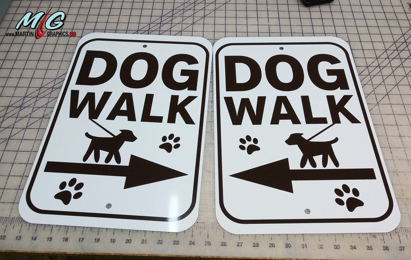 Dog walk — custom signage
