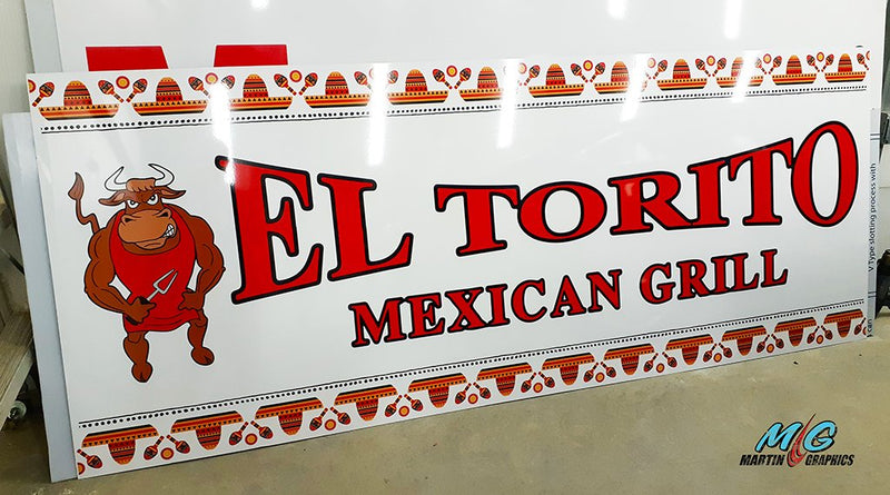 El torito mexican grill — custom signage