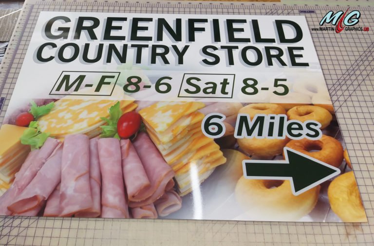 Greenfield — custom signage