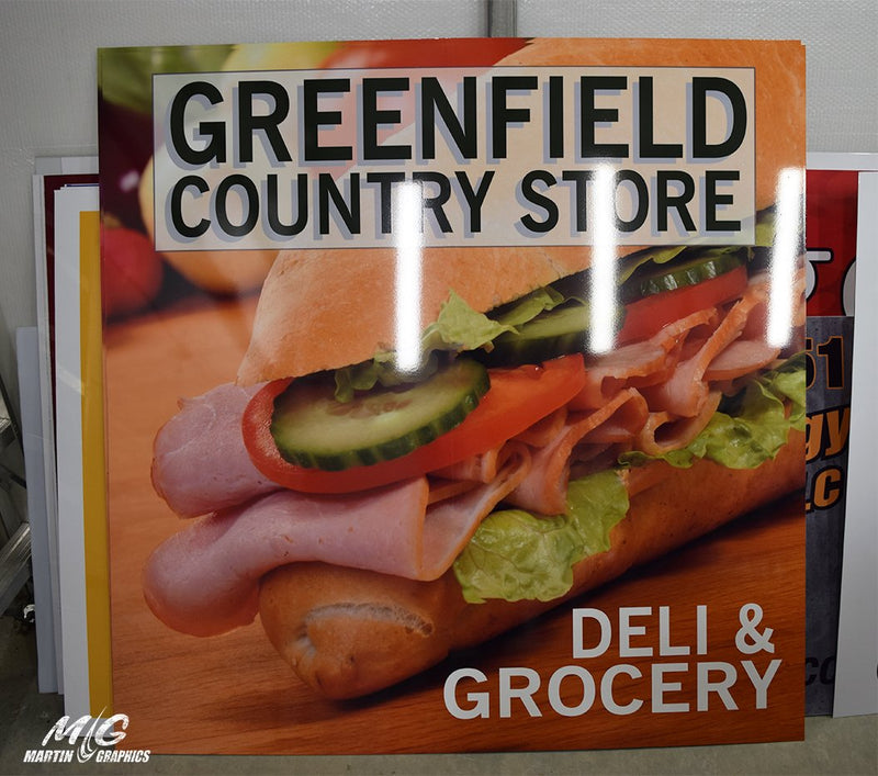 Greenfield 1 — custom signage