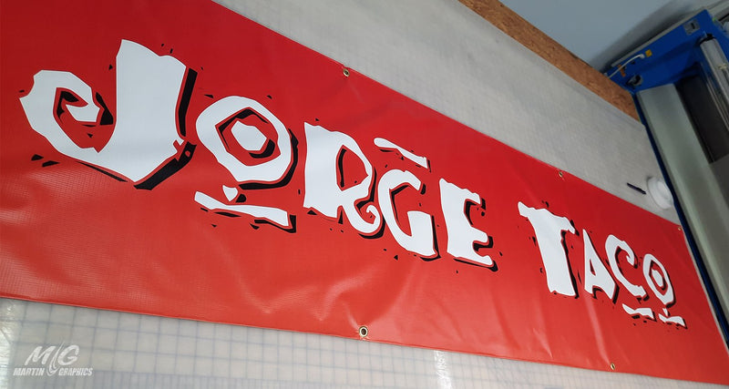 Jorge taco — custom signage