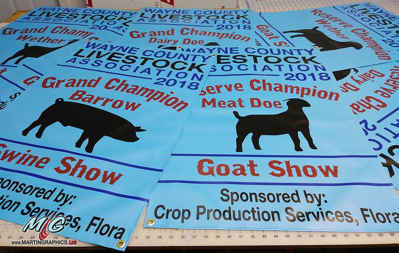 Livestock show — custom signage