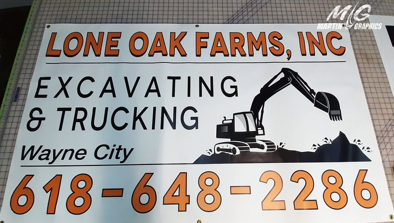 Lone oak farms — custom signage