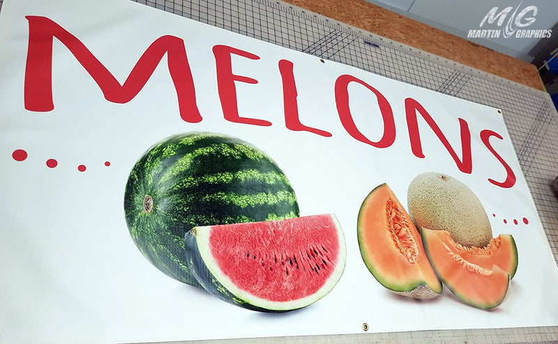 Melons — custom signage