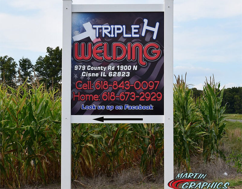 Triple h welding — custom signage