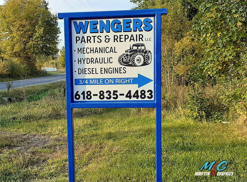 Wengers sign 2 — custom signage