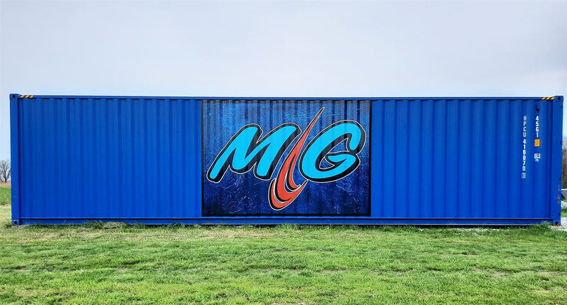 Shipping container graphics