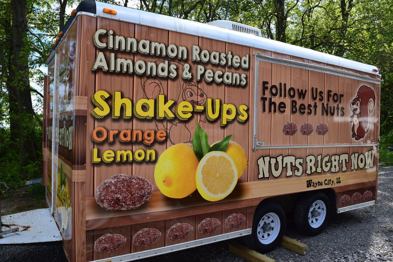 Concession trailer wrap with full color graphics