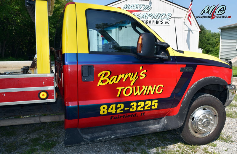 Barrys towing 1 — vehicle wrap